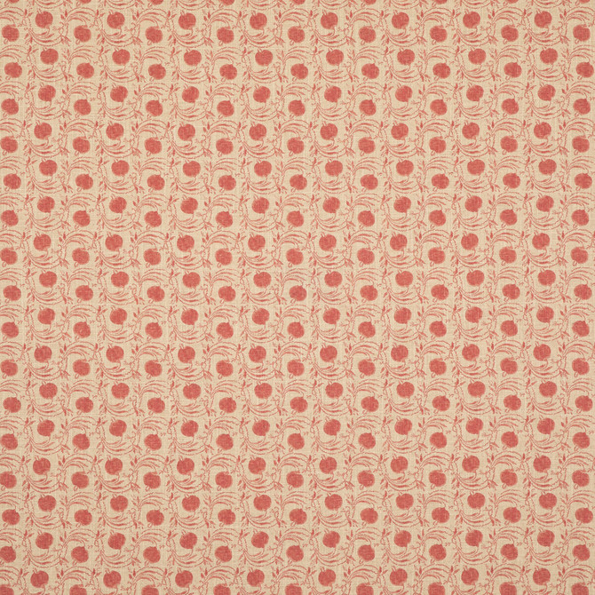 Seed Pod Red by G P & J Baker Designer Fabric COROMANDEL SMALL PRINTS VISCOSE - 67%;LINEN - 33% United Kingdom Horizontal: 3.8612 and Vertical: 5.91 54.372 - Swanky Fabrics -