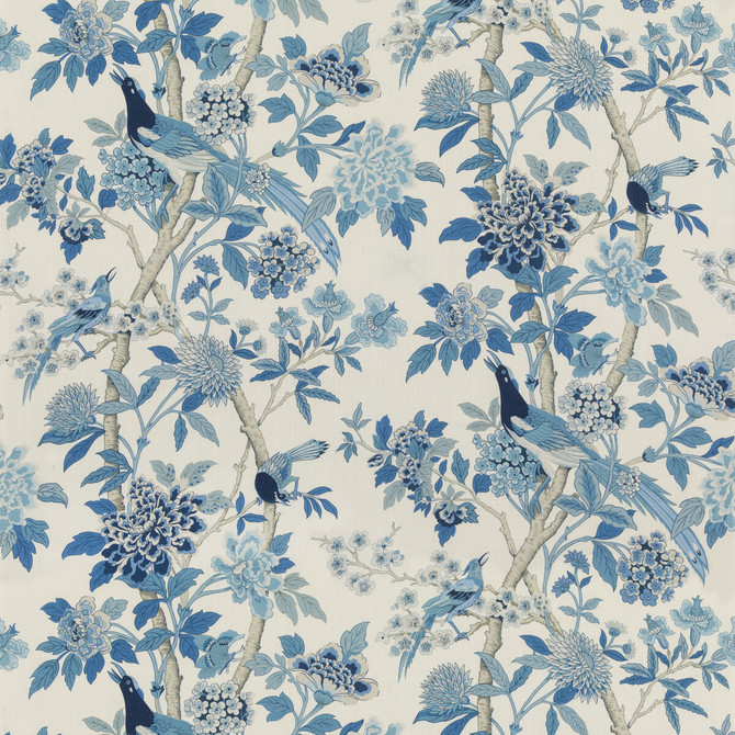 Hydrangea Bird (Archive) Blue by G P & J Baker Fabric G P & J Baker Fabric Hydrangea Bird (Archive) BlueFabric CHIFU LINEN - 100% Thailand </p><p>Repeat: H: 52.796, V: 41.764 52.796 - Fabric Carolina -