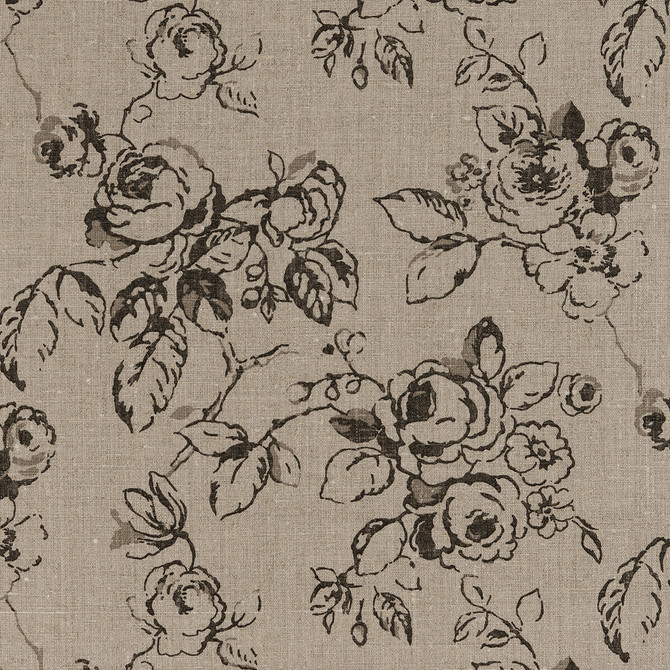 Delphine Linen by Clarke And Clarke Designer Fabric CLARKE & CLARKE CLARISSE FABRICS LINEN - 100% Turkey MEDIUM Horizontal: 27.01 and Vertical: 12.6 55 - Swanky Fabrics -