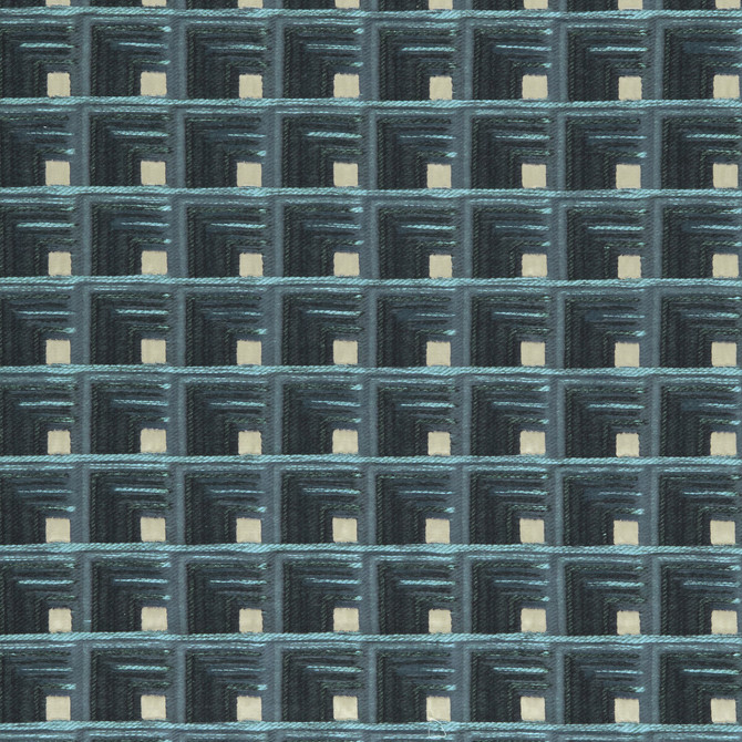 Oni Indigo by Clarke And Clarke Designer Fabric CLARKE & CLARKE AMARA VISCOSE - 70%;COTTON - 15%;POLYESTER - 15% India Horizontal: 4.65 and Vertical: 4.45 55 - Swanky Fabrics -