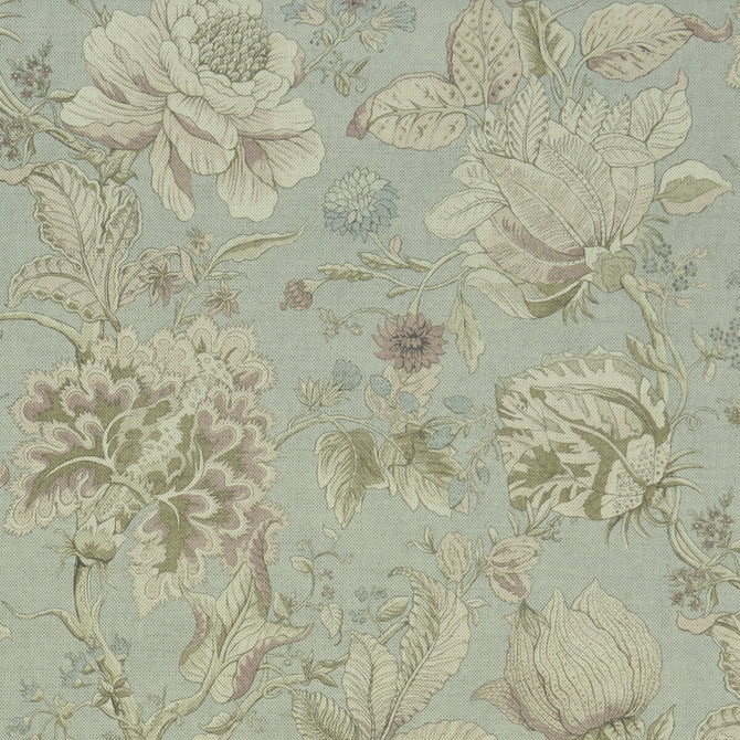Sissinghurst Mineral/Blush by Clarke And Clarke Designer Fabric CLARKE & CLARKE CASTLE GARDEN COTTON - 60%;LINEN - 40% Spain HEAVY Horizontal: 36.02 and Vertical: 23.62 55 - Swanky Fabrics -