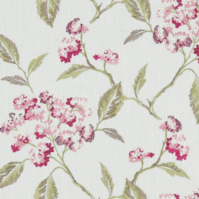 Summerby Raspberry by Clarke And Clarke Designer Fabric CLARKE & CLARKE AVEBURY VISCOSE - 75%;LINEN - 25% India Horizontal: 16.54 and Vertical: 12.4 54 - Swanky Fabrics -