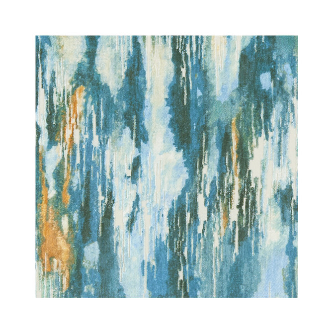 Umbra Kingfisher by Clarke And Clarke Designer Fabric CLARKE & CLARKE KALEIDOSCOPE POLYESTER - 50%;VISCOSE - 50% India MEDIUM Horizontal: 13.58 and Vertical: 23.23 54 - Swanky Fabrics -