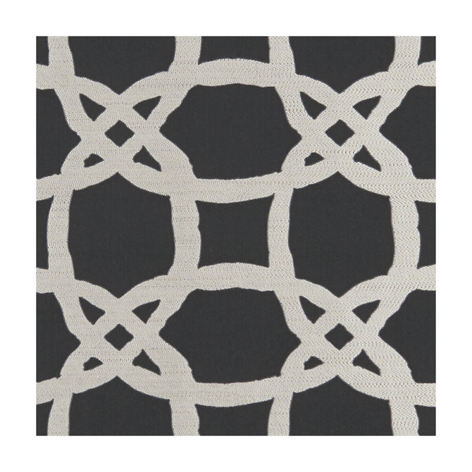 Fascino Nero by Clarke And Clarke Designer Fabric CLARKE & CLARKE LUSSO 2 POLYESTER - 71%;COTTON - 29% India Horizontal: 6.77 and Vertical: 6.3 54 - Swanky Fabrics -