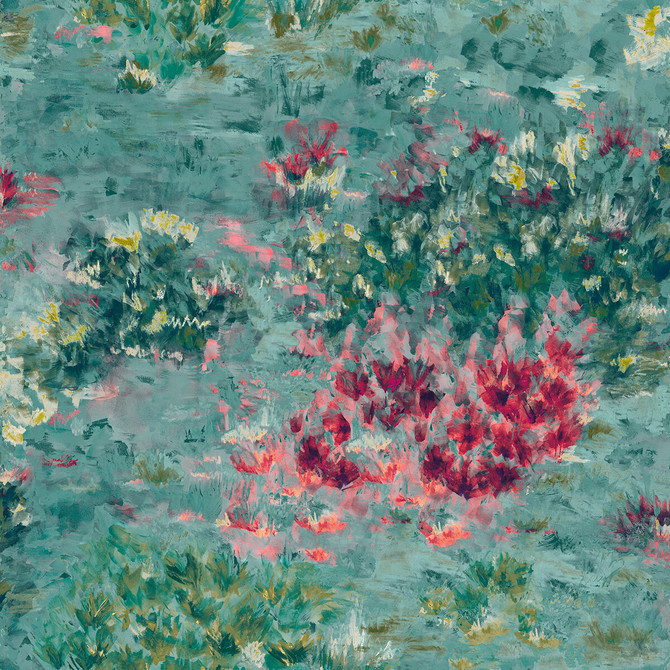 Fiore Mineral by Clarke And Clarke Designer Fabric CLARKE & CLARKE EXOTICA POLYESTER - 100% India HEAVY Horizontal: 54.5 and Vertical: 27.375 54.75 - Swanky Fabrics -