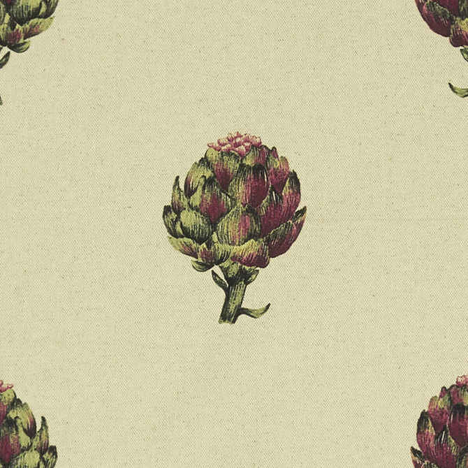 Artichoke Linen by Clarke And Clarke Designer Fabric CLARKE & CLARKE EDEN COTTON - 90%;LINEN - 10% Spain MEDIUM Horizontal: 13.375 and Vertical: 12.25 54.375 - Swanky Fabrics -