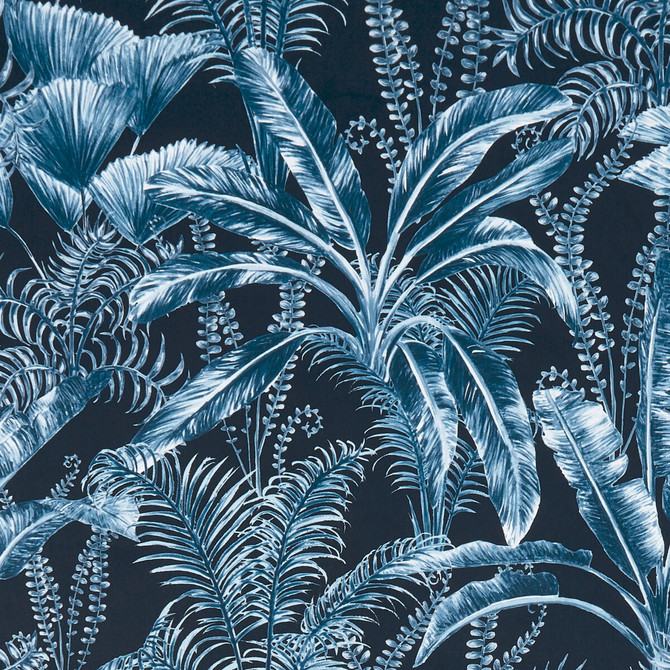 Majorelle Velvet Midnight by Clarke And Clarke Designer Fabric CLARKE & CLARKE PRINCE OF PERSIA POLYESTER - 100% India HEAVY Horizontal: 26.625 and Vertical: 24.875 53.25 - Swanky Fabrics -