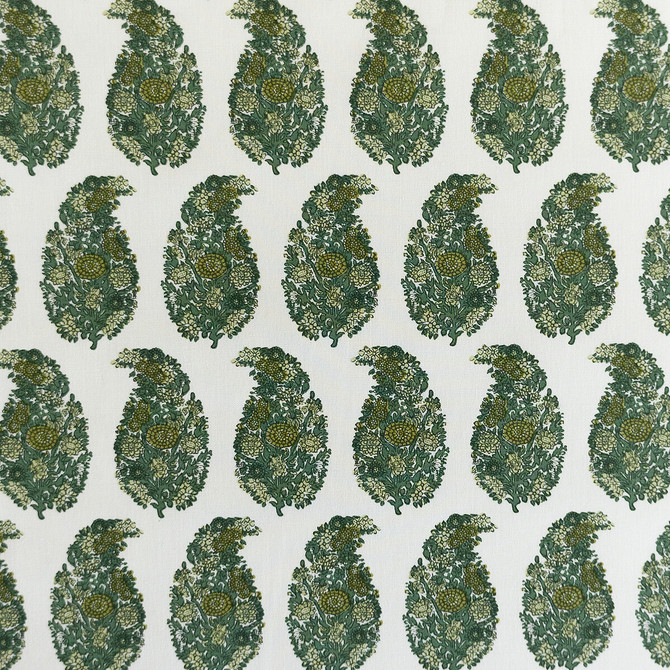 Tarsila Verde by Gaston Y Daniela Designer Fabric LORENZO CASTILLO V COTTON - 100% Spain HEAVY Horizontal: 2.44 and Vertical: 6.88 55.11 - Swanky Fabrics -