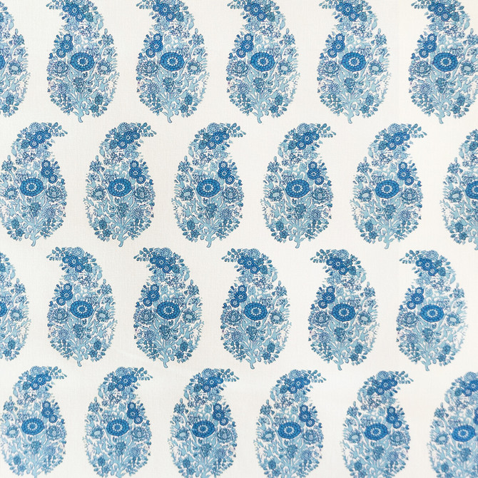 Tarsila Azul by Gaston Y Daniela Designer Fabric LORENZO CASTILLO V COTTON - 100% Spain HEAVY Horizontal: 2.44 and Vertical: 6.88 55.11 - Swanky Fabrics -