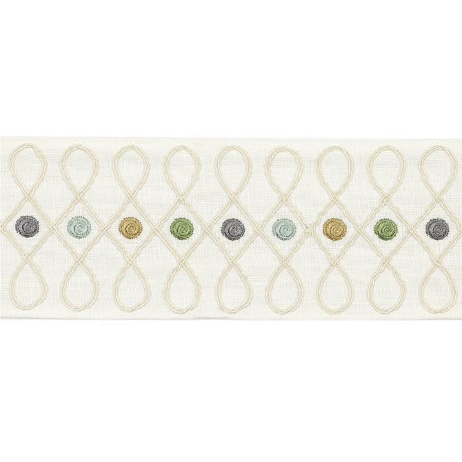 Cordoba Braid Aqua by Baker Lifestyle Designer Trim HOMES & GARDENS III LINEN - 90%;POLYESTER - 10% India - Horizontal: - and Vertical: - 3.349 - Swanky Fabrics -