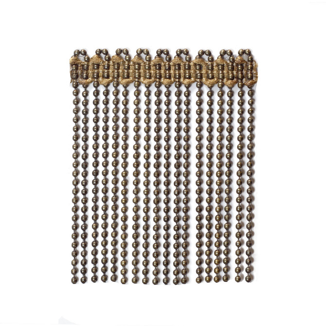 Ball/Chain Bull Bronze by Kravet Couture Designer Trim SOPRANO COLLECTION METAL - 99%;VISCOSE - 1% Egypt - Horizontal: - and Vertical: - 3.5 - Swanky Fabrics -