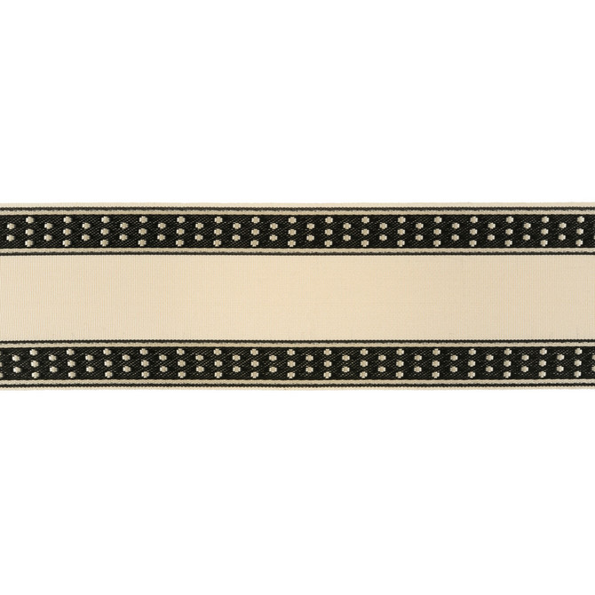 Dotty Border Domino by Kravet Design Designer Trim KATE SPADE COLLECTION ACETATE - 72%;POLYESTER - 28% Italy Horizontal: and Vertical: 3 - Swanky Fabrics -