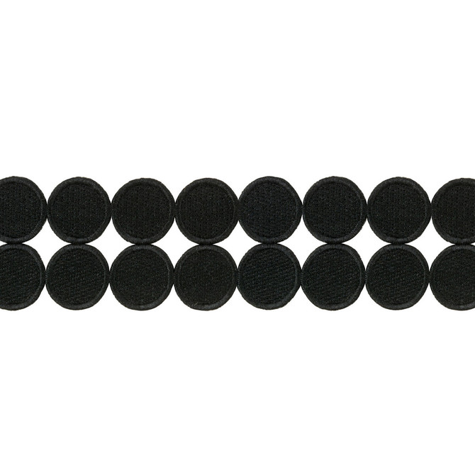Double Dot Black by Kravet Design Designer Trim KATE SPADE COLLECTION POLYESTER - 100% China Horizontal: and Vertical: 1.8125 - Swanky Fabrics -