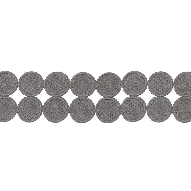 Double Dot Charcoal by Kravet Design Designer Trim KATE SPADE COLLECTION POLYESTER - 100% China Horizontal: and Vertical: 1.8125 - Swanky Fabrics -