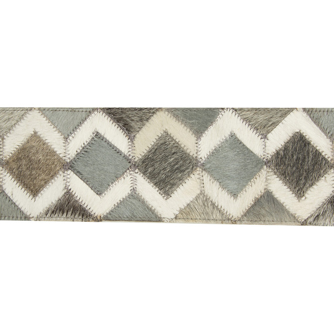 Diamond Hide Dapple Grey by Kravet Design Designer Trim LEATHER TRIM COW HIDE - 100% India - Horizontal: - and Vertical: - 3.5 - Swanky Fabrics -