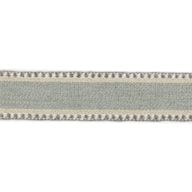 Danakil Tape Seafoam/Grey by Lee Jofa Designer Trim MERKATO JUTE - 60%;COTTON - 40% India Horizontal: 1.70208 and Vertical: 0 1.70208 - Swanky Fabrics -