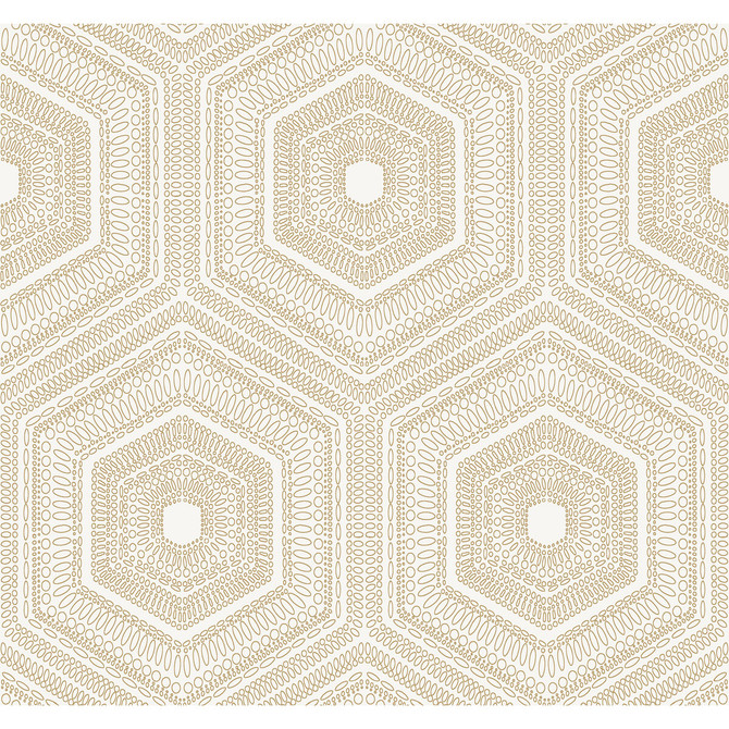 Concentric Groove Champagne by Winfield Thybony Designer Wallcovering WINFIELD THYBONY NON WOVEN - 100% United States - Horizontal: - and Vertical: 12.625 27 - Swanky Fabrics -