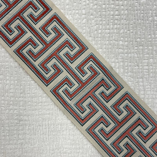 Adler Tape Coral by Magnolia Designer Trim - 46Fibranne/54Rayon China Horizontal: and Vertical: 3.9 - Swanky Fabrics -