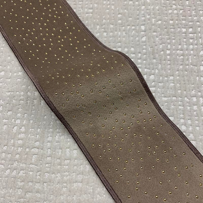 Estella Tape Mink by Magnolia Designer Trim - 82Poly/11Ray/7Met China Horizontal: and Vertical: 3.15 - Swanky Fabrics -