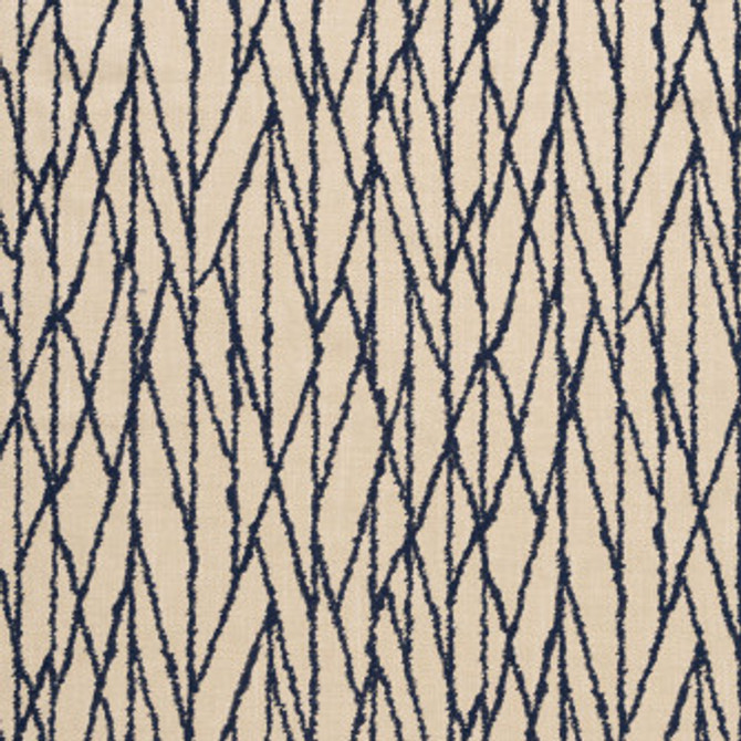 Trove Navy by Mitchell Designer Fabric #1907 48% Cotton,48% Polyester,4% Linen India </p><p>Repeat: Horizontal: 12.5 and Vertical: 15.3 51 - Swanky Fabrics -