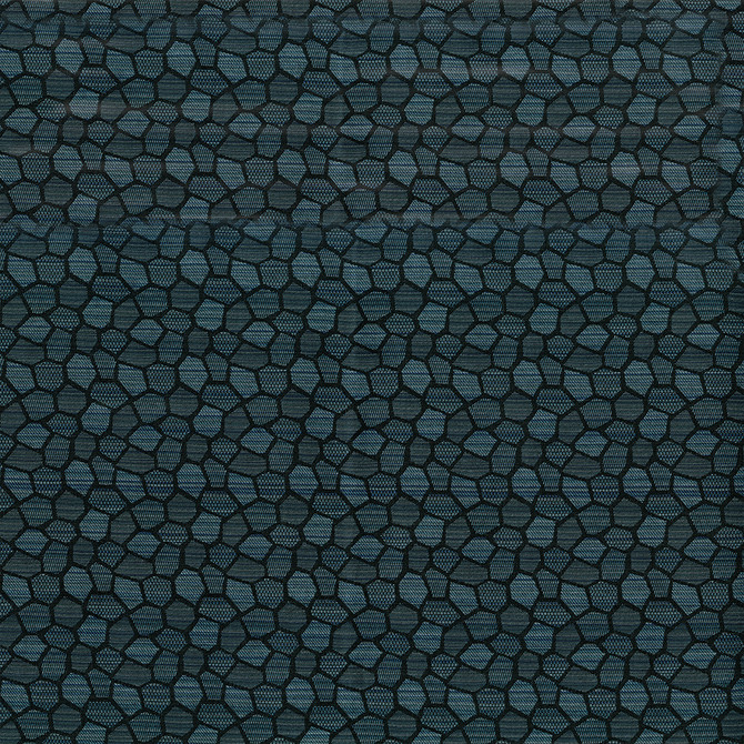 Honeycomb 24 Deep Teal by Crypton Designer Fabric 74% Polyester, 14% Recycled Post Industrial Polyester, 12% Recycled Post Consumer Polyester US 100,000 Double Rubs (Wyzenbeek) </p><p>Repeat: Horizontal: 2.4" (6.3 cm) Up the Roll and Vertical: 2.4" (6.3 cm) Across the Roll 55" (140 cm) - Swanky Fabrics -