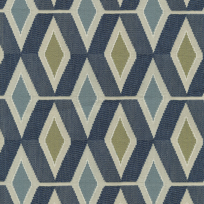 Mod 308 Marine by ABBEYSHEA Designer Fabric N/A 35% Polyester, 65% Rayon China 30,000 Double Rubs </p><p>Repeat: Horizontal: 4.6" (11.6 cm) Across the Roll and Vertical: 54" (137 cm) - Swanky Fabrics -