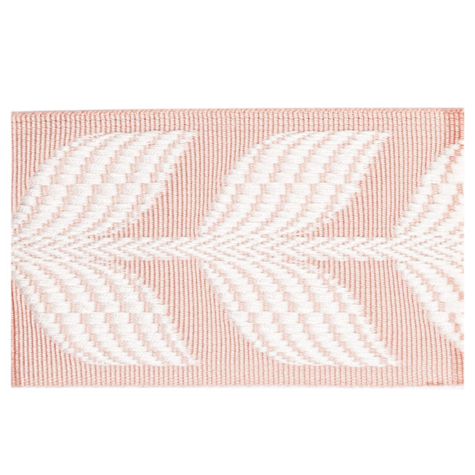 Amos 1 Pink by Stout Trim Stout Trim Amos 1 PinkTrim VISIONS OF COLOR TRIM 98%SVI 2%POL TURKEY </p><p>Repeat: H: 1.375, V: 0.000 2.25 in - Fabric Carolina -