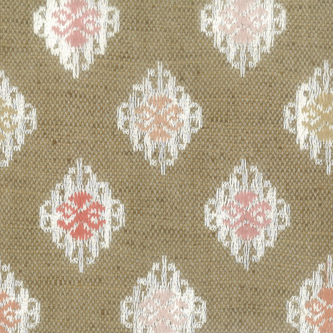 Caspian 1 Sorbet by Stout Designer Fabric COMFORTABLE LIVING PETAL/PUNCH 100%POL %BEMB INDIA Horizontal: 13 and Vertical: 15.125 52 in - Swanky Fabrics -