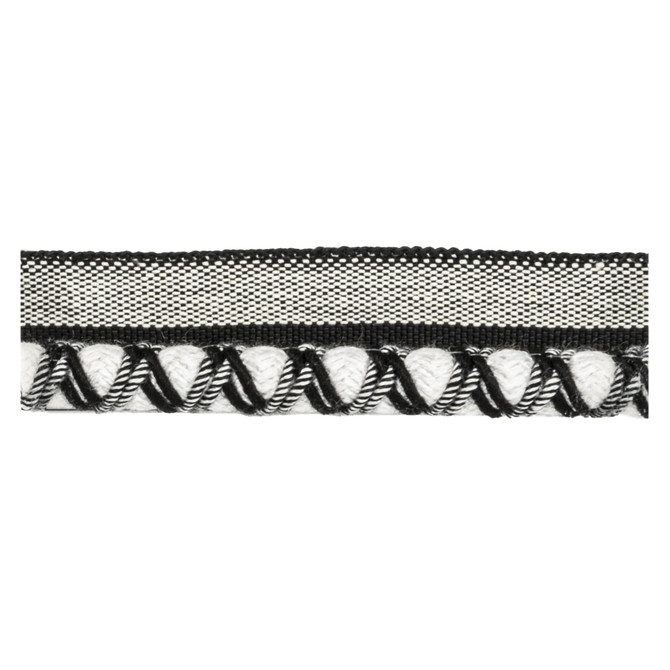 Lyric 3 Storm by Stout Trim Stout Trim Lyric 3 StormTrim VISIONS OF COLOR TRIM 46%POL 39%COT 15%ACR TURKEY </p><p>Repeat: H: 0.375, V: 0.000 0.38 in - Fabric Carolina -