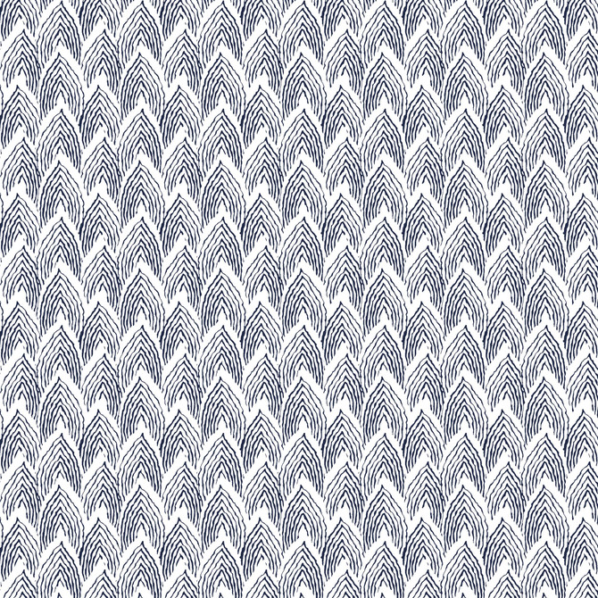 W01Vl-1 Piedmont Navy Wallpaper by Aoc Designer Wallpaper HERITAGE WALLPAPER 100%PA USA Horizontal: 2.25 and Vertical: 1.625 27 in - Swanky Fabrics -