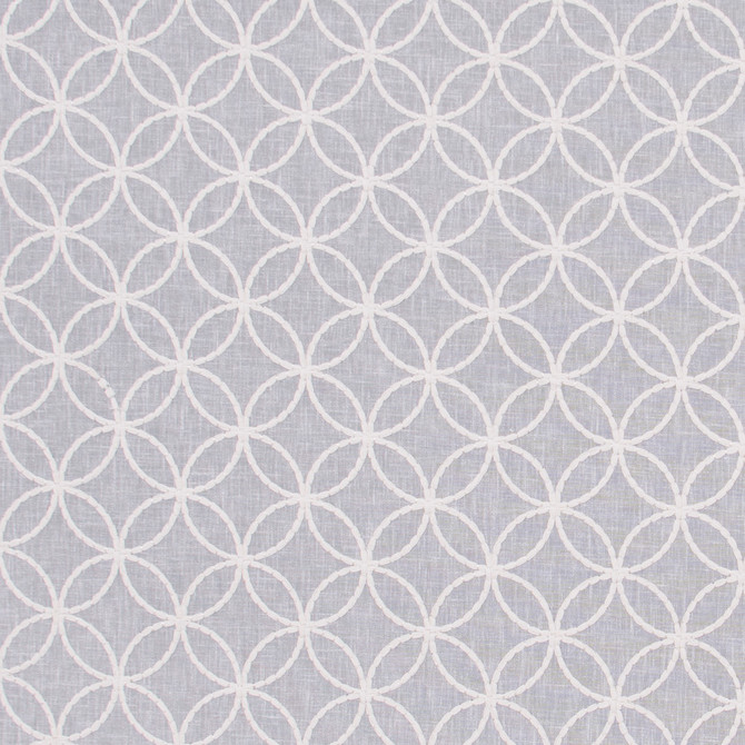 Circle Back Gray by Carole Designer Fabric White Smoke 70% Polyester, 30% Cotton India N/A Horizontal: 3 and Vertical: 3 51.5 - Swanky Fabrics -