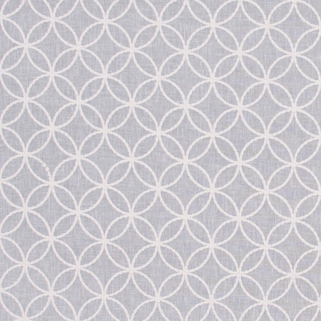 Circle Back Gray by Carole Designer Fabric White Smoke 70% Polyester, 30% Cotton India N/A 3" V, 3" H 51.5" - Swanky Fabrics -