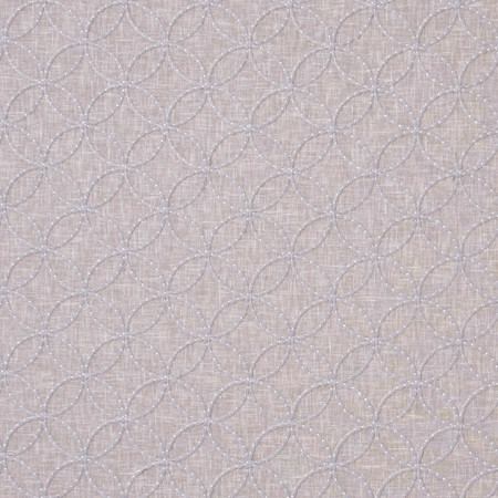 Circle Back Platinum by Carole Designer Fabric White Smoke 70% Polyester, 30% Cotton India N/A Horizontal: 3" and Vertical: 3" V 51.5" - Swanky Fabrics -