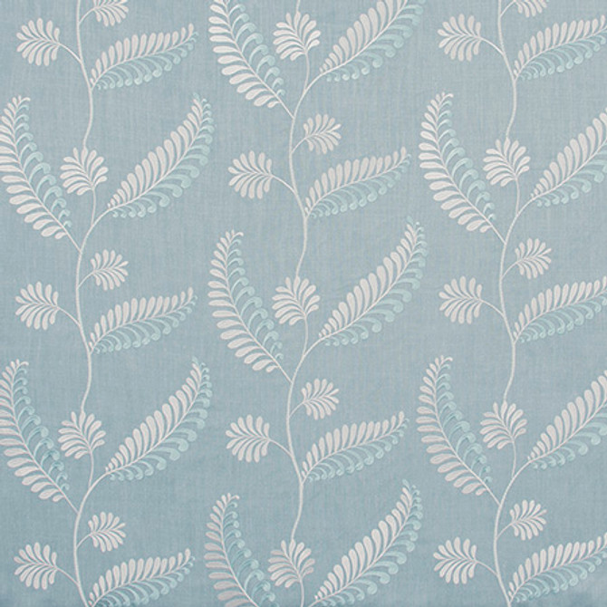 Easy Breezy Powder Blue by Carole Designer Fabric Pink Jade 85% Polyester, 15% Linen India 15 1/4" V, 25" H HD 50.75" - Swanky Fabrics -