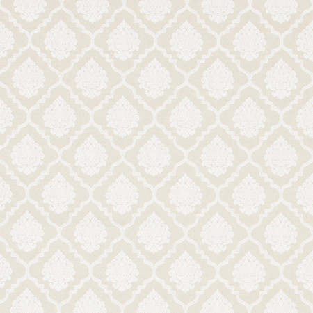 Family Crest Alabaster by Carole Designer Fabric Ash Oak 65% Polyester, 25% Cotton, 10% Acrylic Spain 21,000 Martindale Circular Rubs 4 1/2" V, 3 1/2" H 55" - Swanky Fabrics -