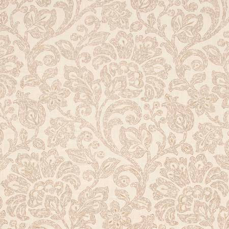 Few Words Linen by Carole Designer Fabric Pink Jade 100% Cotton India N/A Horizontal: 14 1/2" and Vertical: 24 1/2" V 54" - Swanky Fabrics -