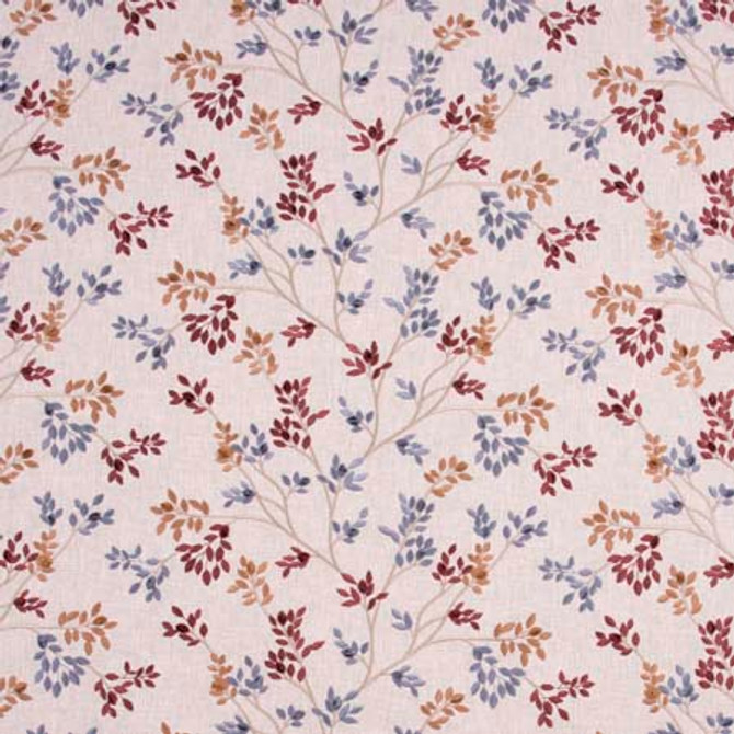 Feet Above Vineyard by Carole Designer Fabric Red Sea 52% Cotton, 48% Polyester India 9 1/8" V, 17 1/4" H 51.75" - Swanky Fabrics -