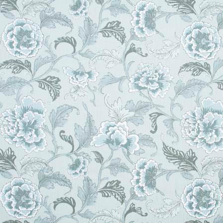 Garden Mews Mist by Carole Designer Fabric Pink Jade 54% Cotton, 46% Polyester China 15,000 Wyzenbeek Double Rubs </p><p>Repeat: 24 1/2" V, 27 1/2" H 54" - Swanky Fabrics -