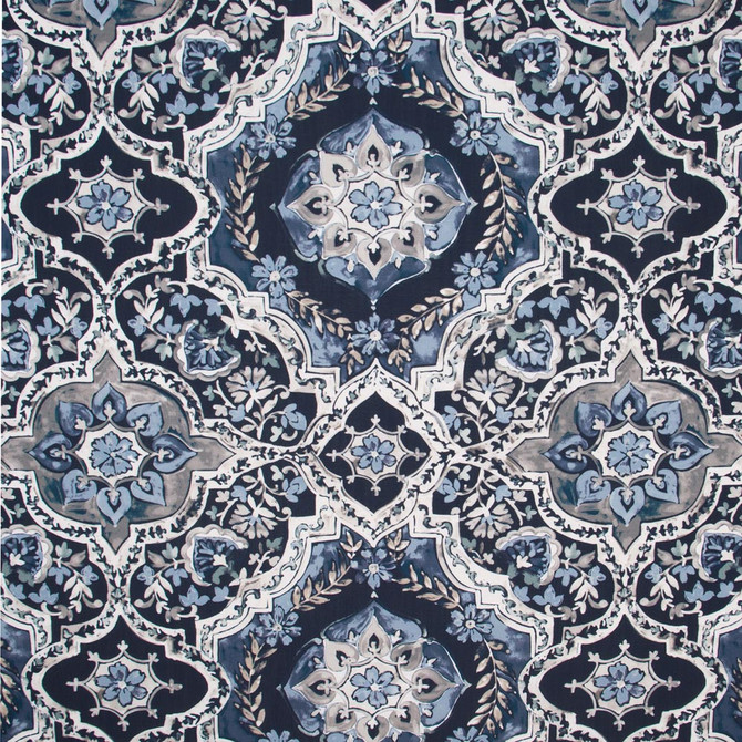 Granite Springs Navy by Carole Designer Fabric Breathtaking 100% Polyester China Passes 30,000 Double Rubs Wyzenbeek Horizontal: 27 and Vertical: 27 55 - Swanky Fabrics -