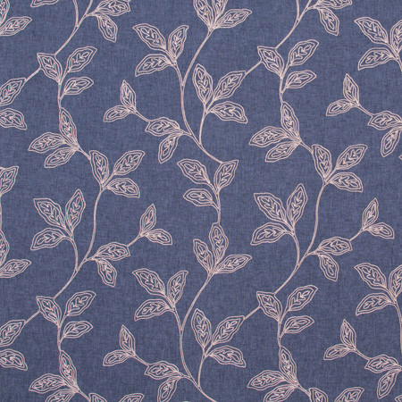 How We Dance Denim by Carole Designer Fabric Bluebird 76% Polyester, 18% Cotton, 6% Linen India N/A 18 1/2" V, 17 1/4" H 51" - Swanky Fabrics -