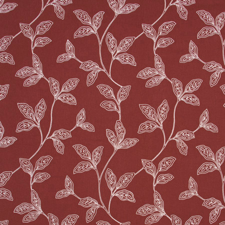 How We Dance Cinnabar by Carole Designer Fabric Azalea 76% Polyester, 18% Cotton, 6% Linen India N/A Horizontal: 17 1/4" and Vertical: 18 1/2" V 51" - Swanky Fabrics -