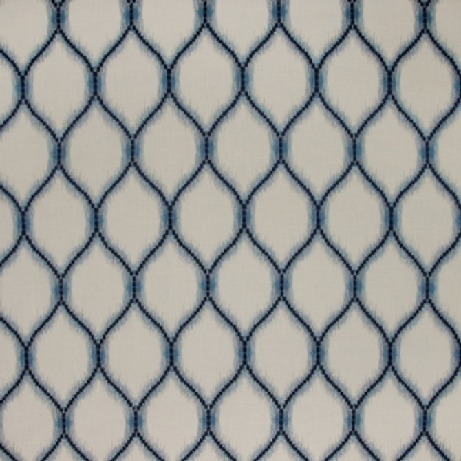 Look At Me Ocean by Carole Designer Fabric French Navy 52% Polyester, 48% Cotton India N/A </p><p>Repeat: 12" V, 6 7/8" H 52" - Swanky Fabrics -