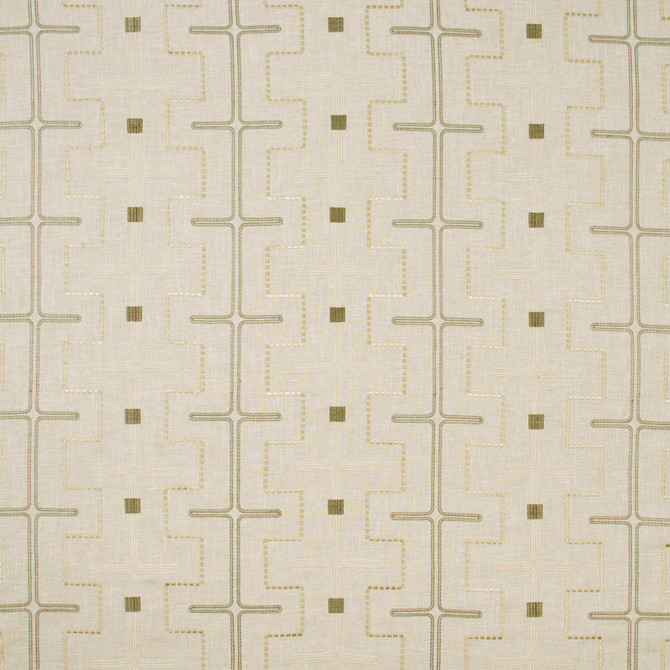 Maze Away Stone by Carole Designer Fabric Birch 70% Cotton, 25% Polyester, 5% Linen India Passes 50,000 Double Rubs Wyzenbeek Horizontal: 10375 and Vertical: 5 52 - Swanky Fabrics -