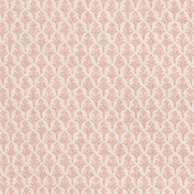 New Life Rose by Carole Designer Fabric Pink Jade 87% Cotton, 13% Linen Pakistan 1 1/4" V, 5 3/8" H 54" - Swanky Fabrics -