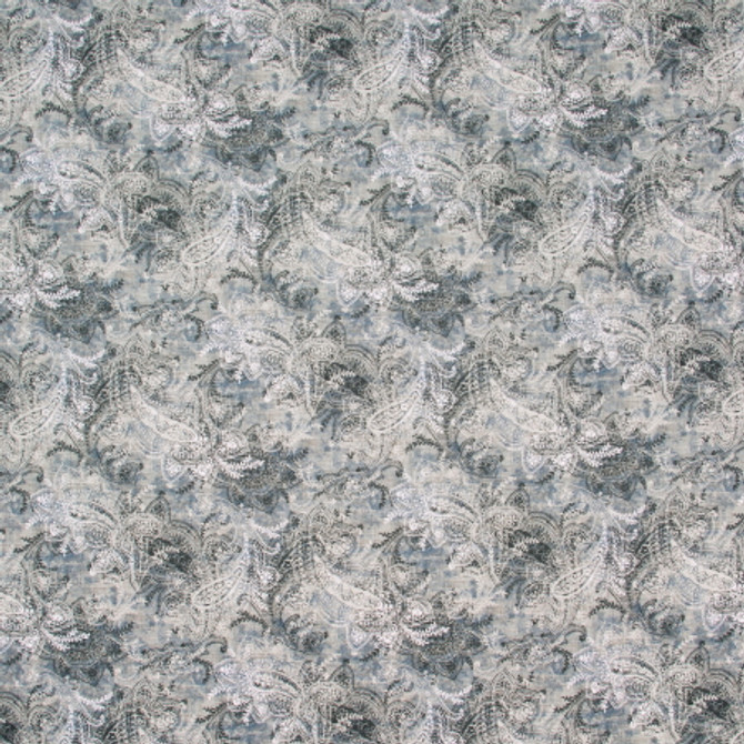 Pretty Lady Blue Smoke by Carole Designer Fabric SILVER FOX 100% Cotton- Soil & Stain Release South Korea N/A </p><p>Repeat: 17 3/4" V, 18" H 54" - Swanky Fabrics -
