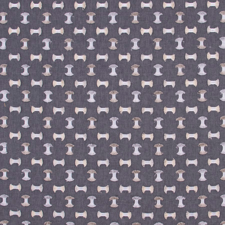 Pick A Bow Gunmetal by Carole Designer Fabric White Smoke 50% Polyester, 50% Cotton India Passes 25,000 Double Rubs Wyzenbeek </p><p>Repeat: 5 1/4" V, 6 1/4" H 52" - Swanky Fabrics -