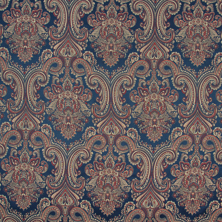 Post Oak Regatta by Carole Designer Fabric Modern Castle 100% POLYESTER INDIA 23 3/8" V, 13 1/2" H 55" - Swanky Fabrics -