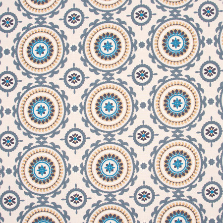 Suzanni Way Azure by Carole Designer Fabric Spearmint 84% Cotton, 16% Polyester India N/A 9 1/2" V, 10 5/8" H 51.5" - Swanky Fabrics -