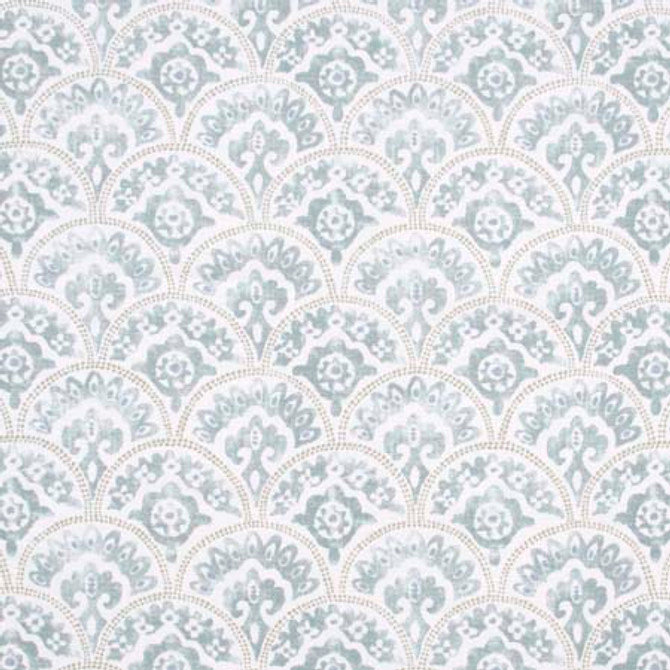 Under The Radar Celadon by Carole Designer Fabric Pink Jade 100% Cotton- SSR Pakistan 12 5/8" V, 13 1/2" H 54" - Swanky Fabrics -