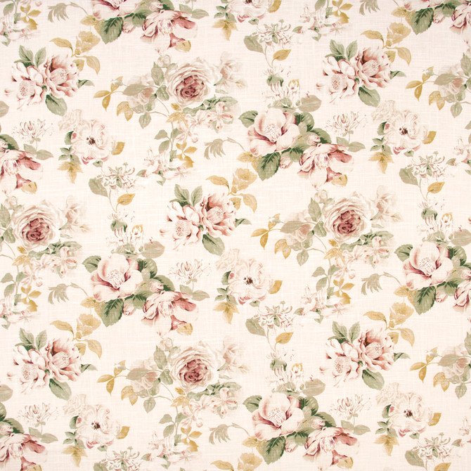 Welcome Summer Blush by Carole Designer Fabric Geranium 55% Linen, 45% Viscose UK Passes 18,000 Circular Rubs Martindale Horizontal: 135 and Vertical: 2525 52375 - Swanky Fabrics -